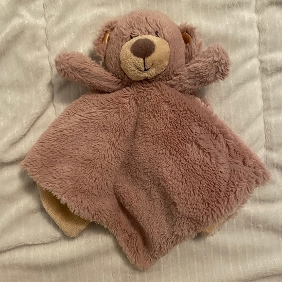 Kellytoy Other - Kelly Toys Teddy Bear Brown Plush Baby Security Blanket Lovey with Rattle Head